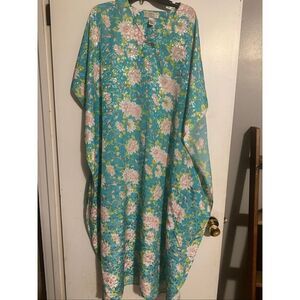 Vintage Erika Taylor Intimates Women's Size Medium Kafton Batwing Long Flowy Boh